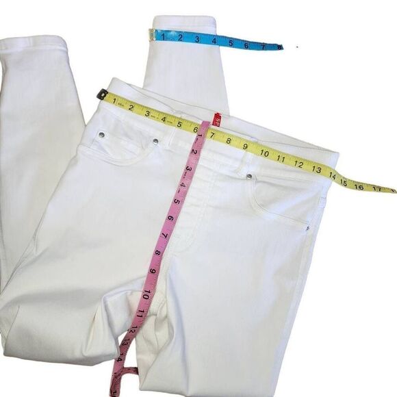 Spanx Women Jeans, White Stretchy Pull-On Skinny Jeggings, Sz Small - Picture 4 of 11
